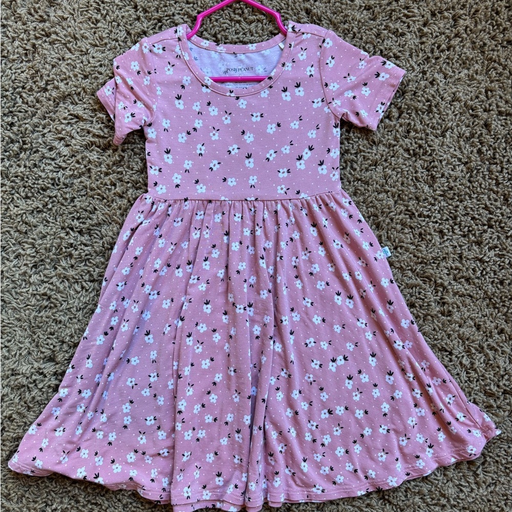 Posh Peanut Blush Floral Dress